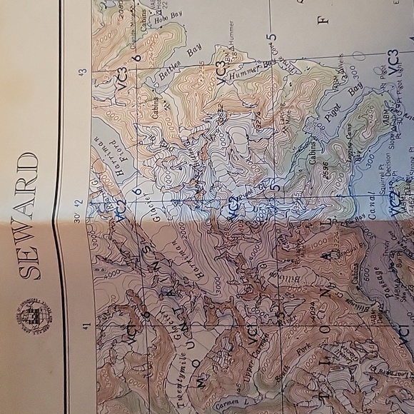 1956 MAP OF SEWARD ALASKA ETC ARMY CORPS OF ENGINEERS - Picture 3 of 15